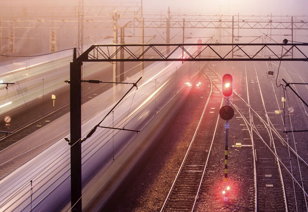 Rail-Yard Commuter Railroad Yard